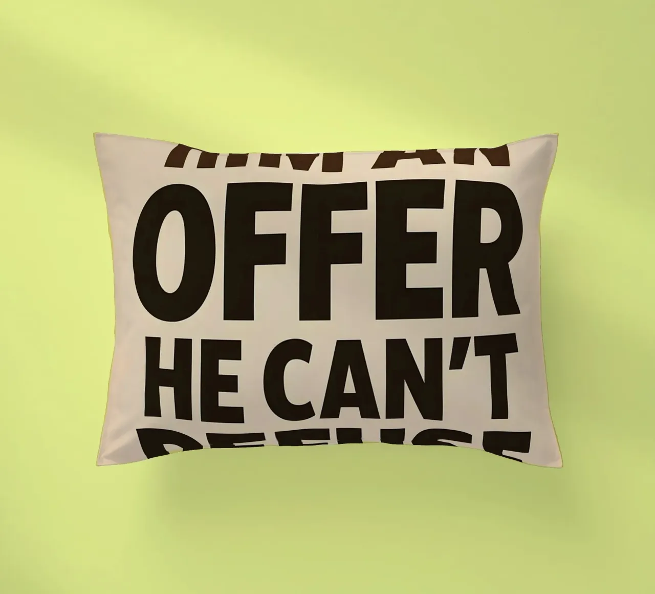 An Offer He Can’t Refuse Print cuscino da MoviesArt