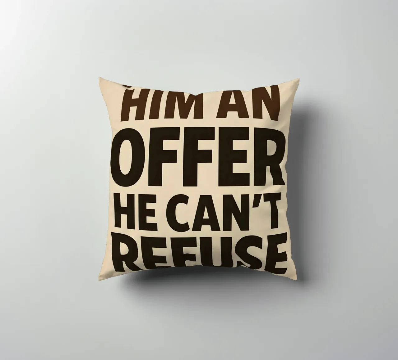 An Offer He Can’t Refuse Print cuscino da MoviesArt