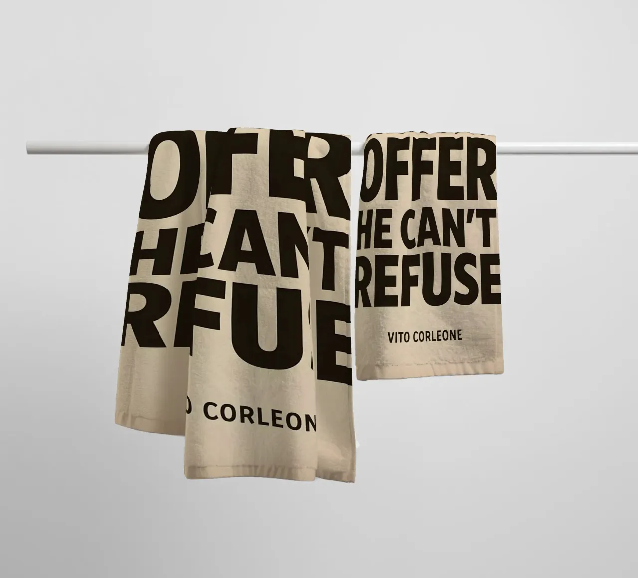 An Offer He Can’t Refuse Print badhanddoek van MoviesArt