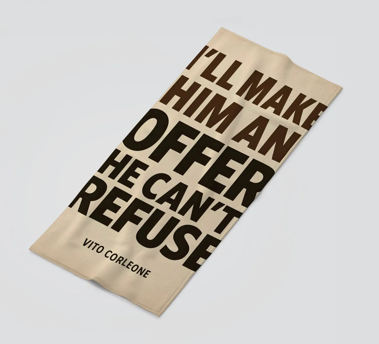 An Offer He Can’t Refuse Print strandhanddoek van MoviesArt