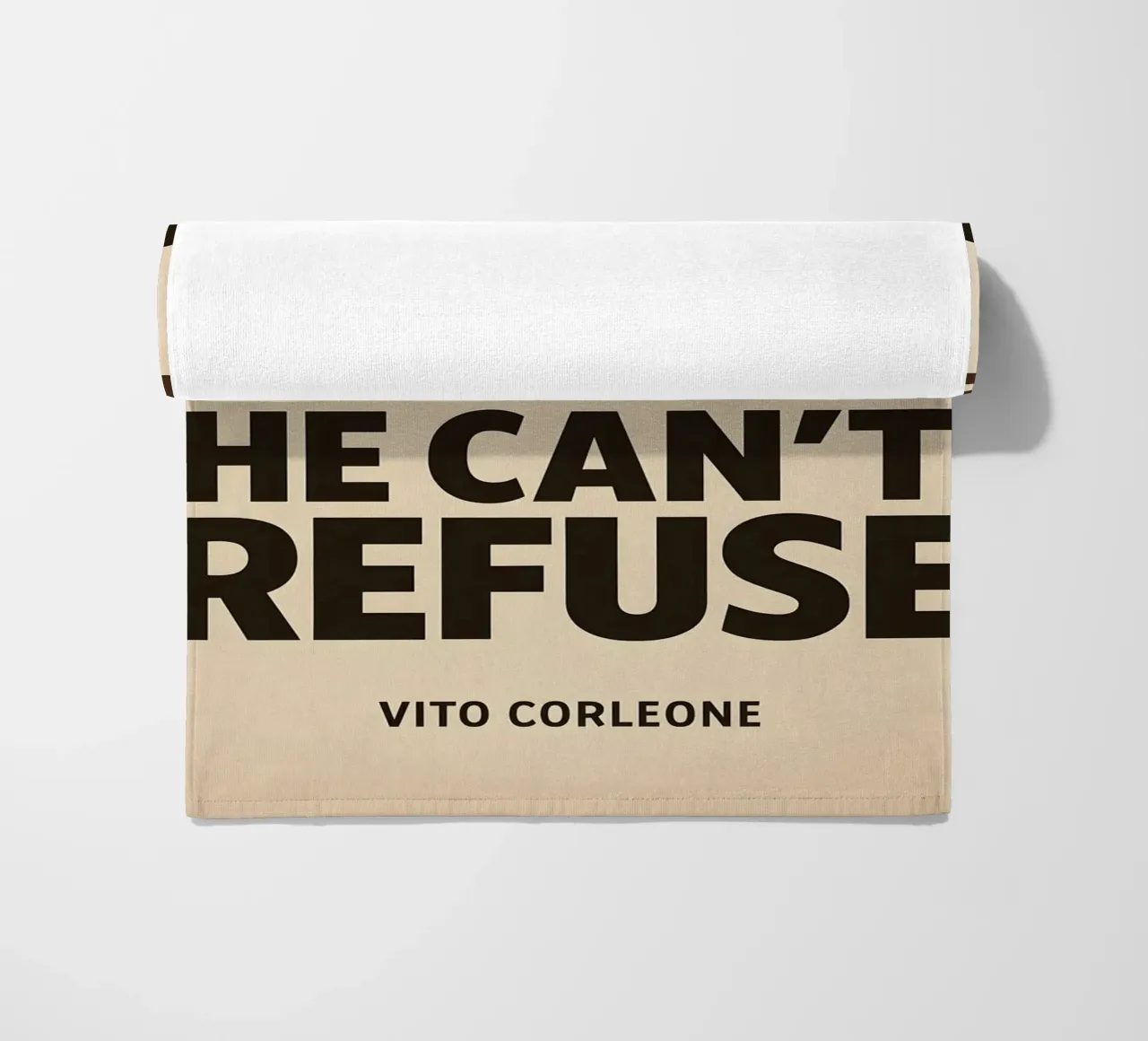 An Offer He Can’t Refuse Print strandhanddoek van MoviesArt