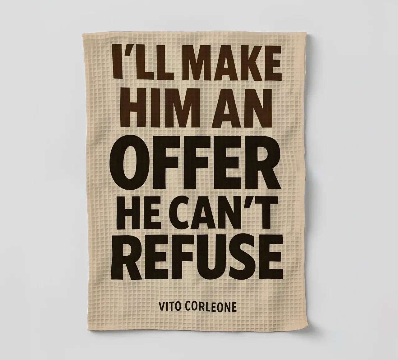 An Offer He Can’t Refuse Print torchon de MoviesArt