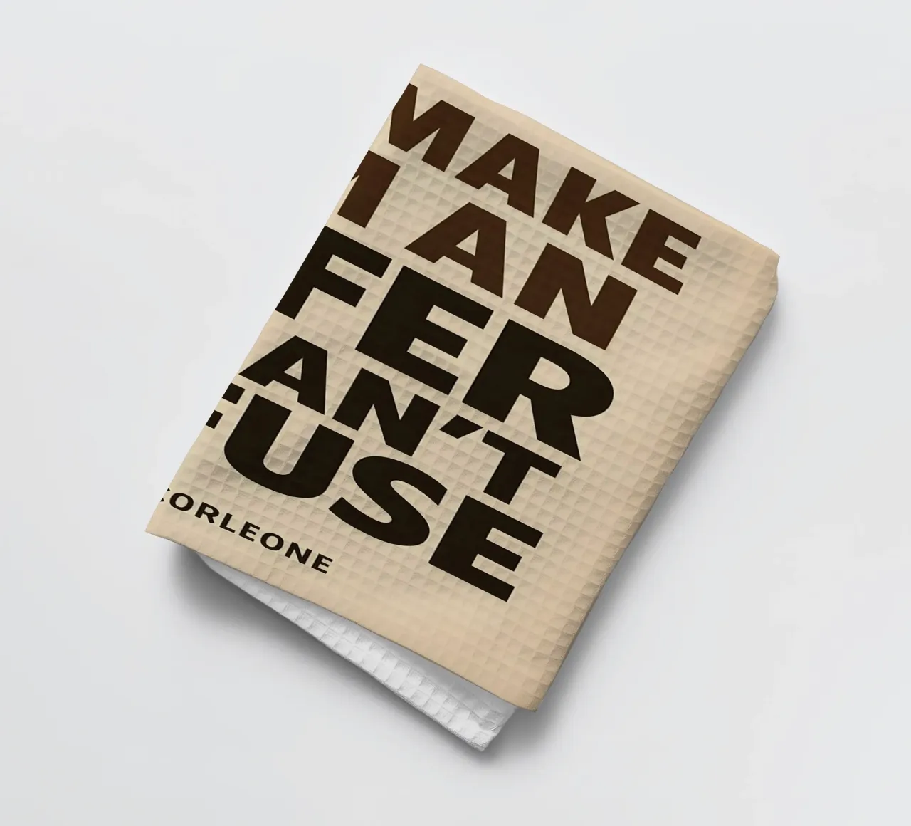 An Offer He Can’t Refuse Print torchon de MoviesArt