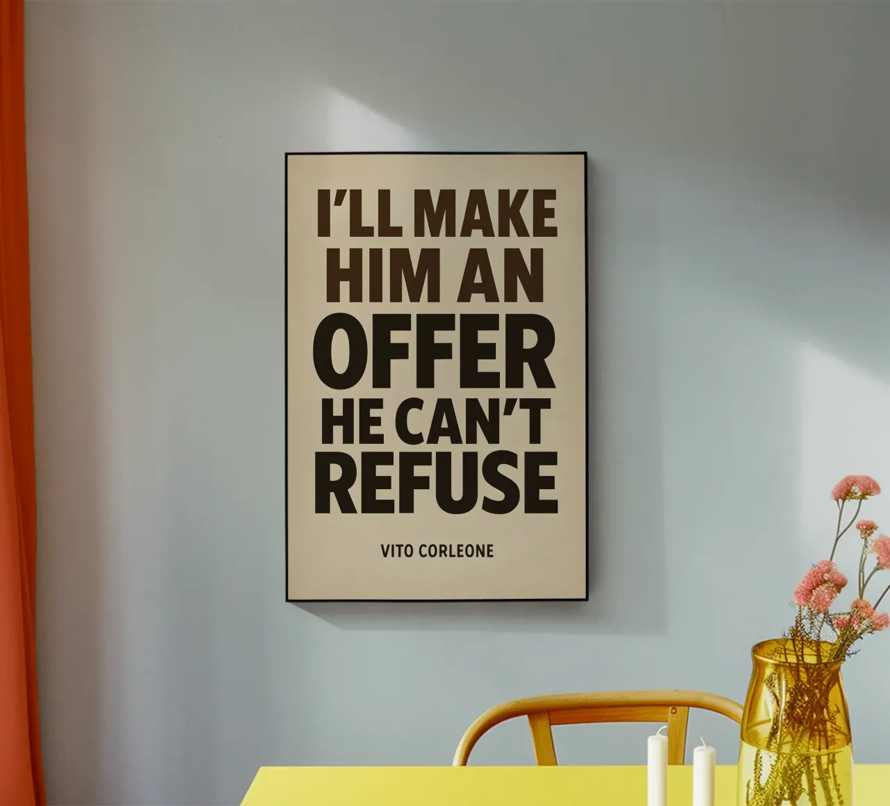 An Offer He Can’t Refuse Print plexiglass da MoviesArt