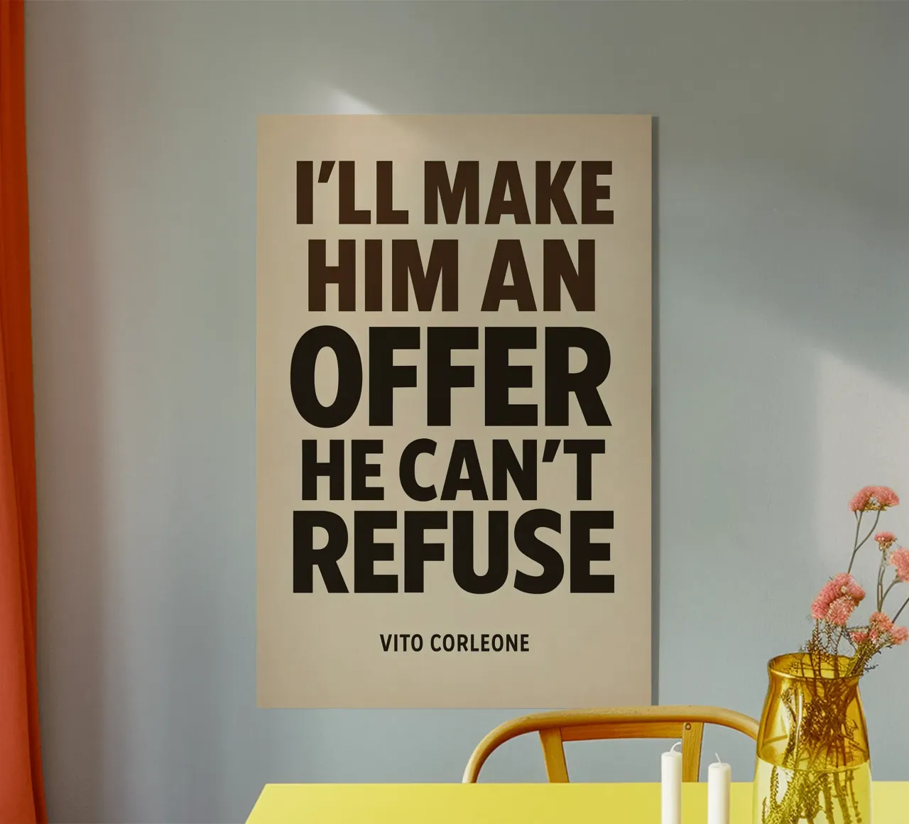 An Offer He Can’t Refuse Print plexiglass da MoviesArt