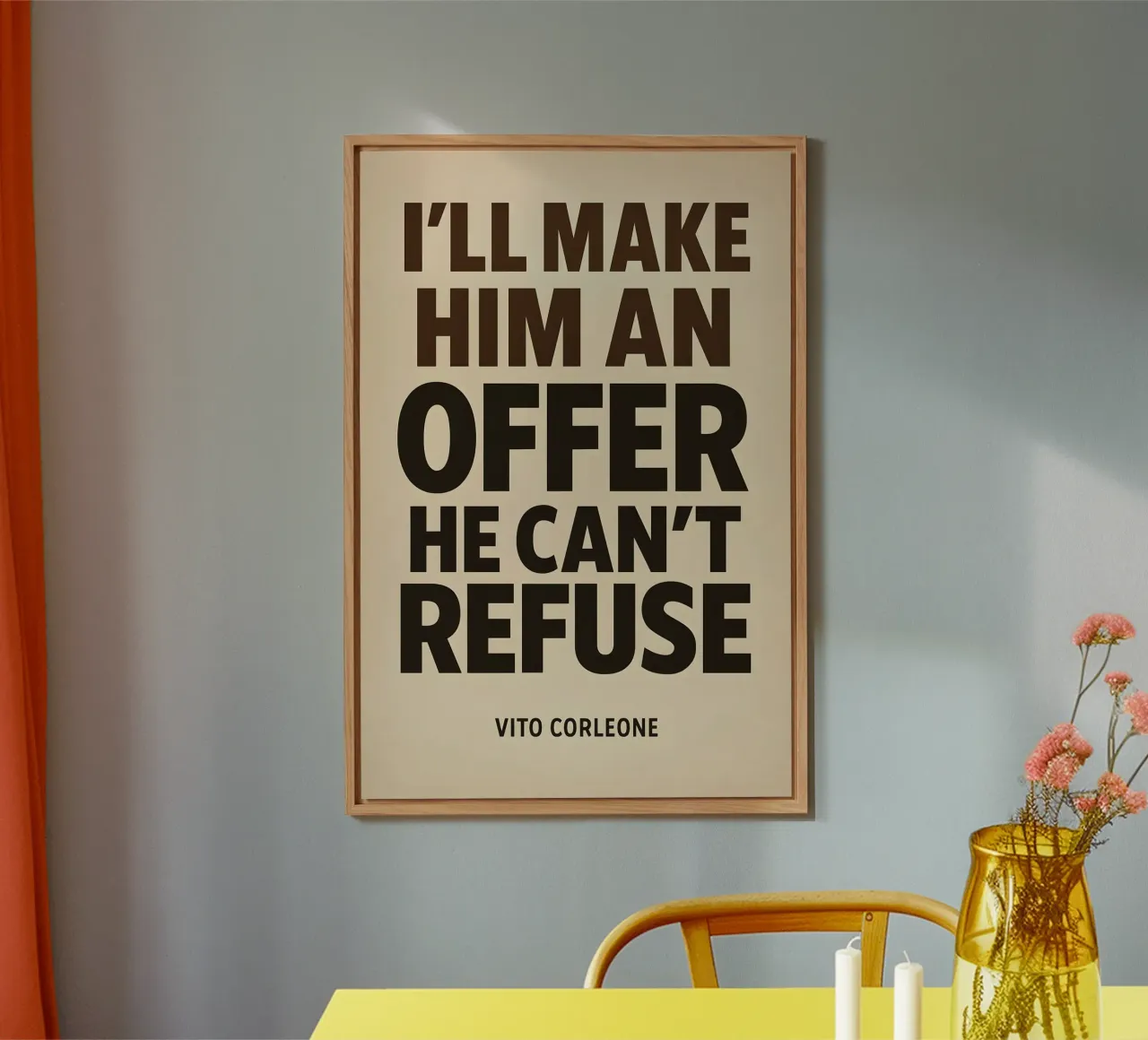 An Offer He Can’t Refuse Print alluminio dibond da MoviesArt