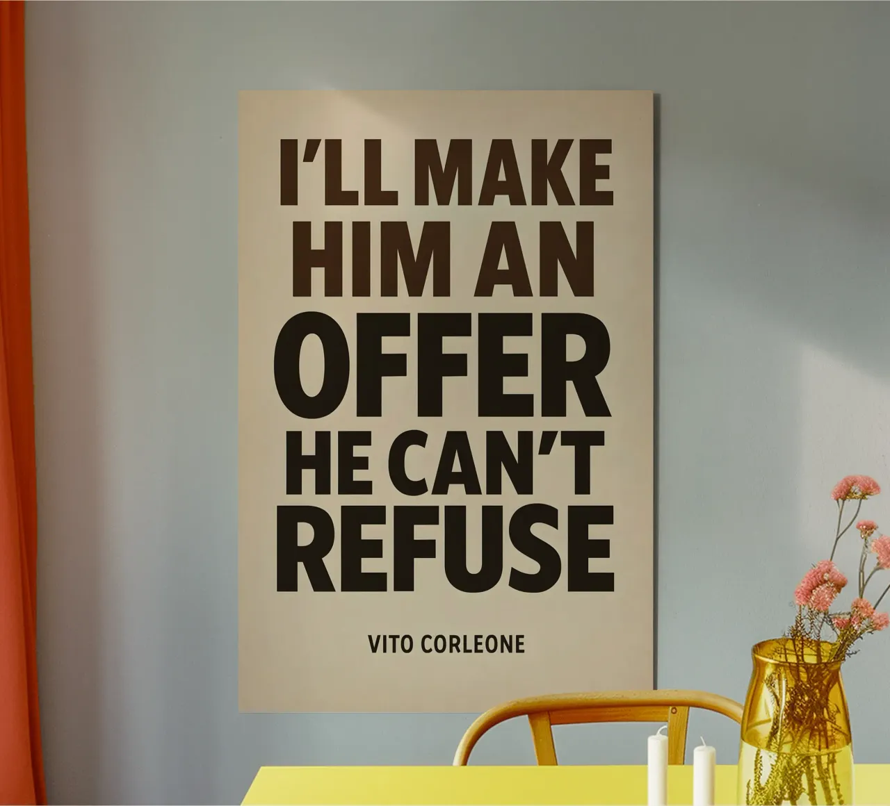 An Offer He Can’t Refuse Print alluminio dibond da MoviesArt