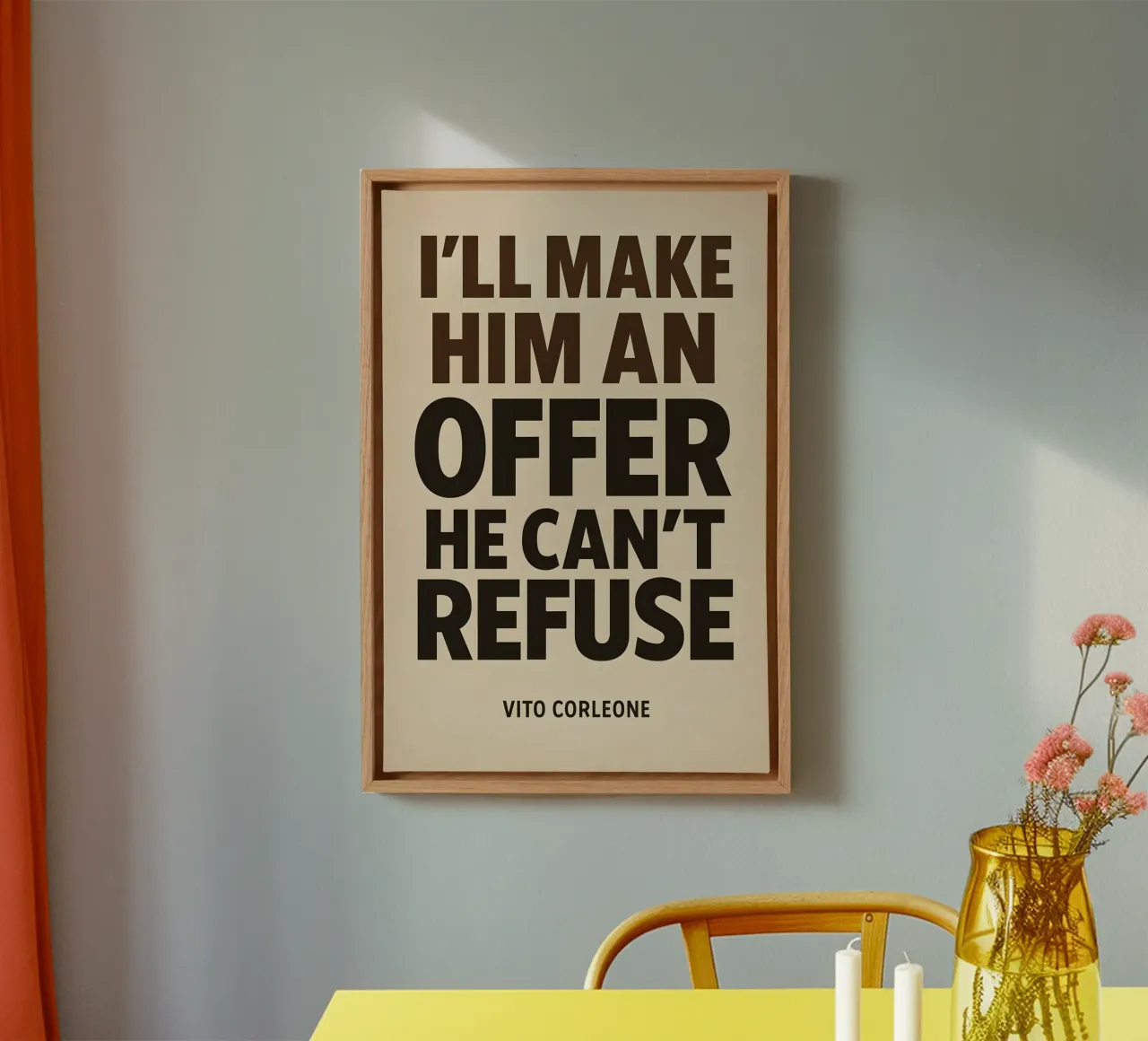 An Offer He Can’t Refuse Print tela da MoviesArt