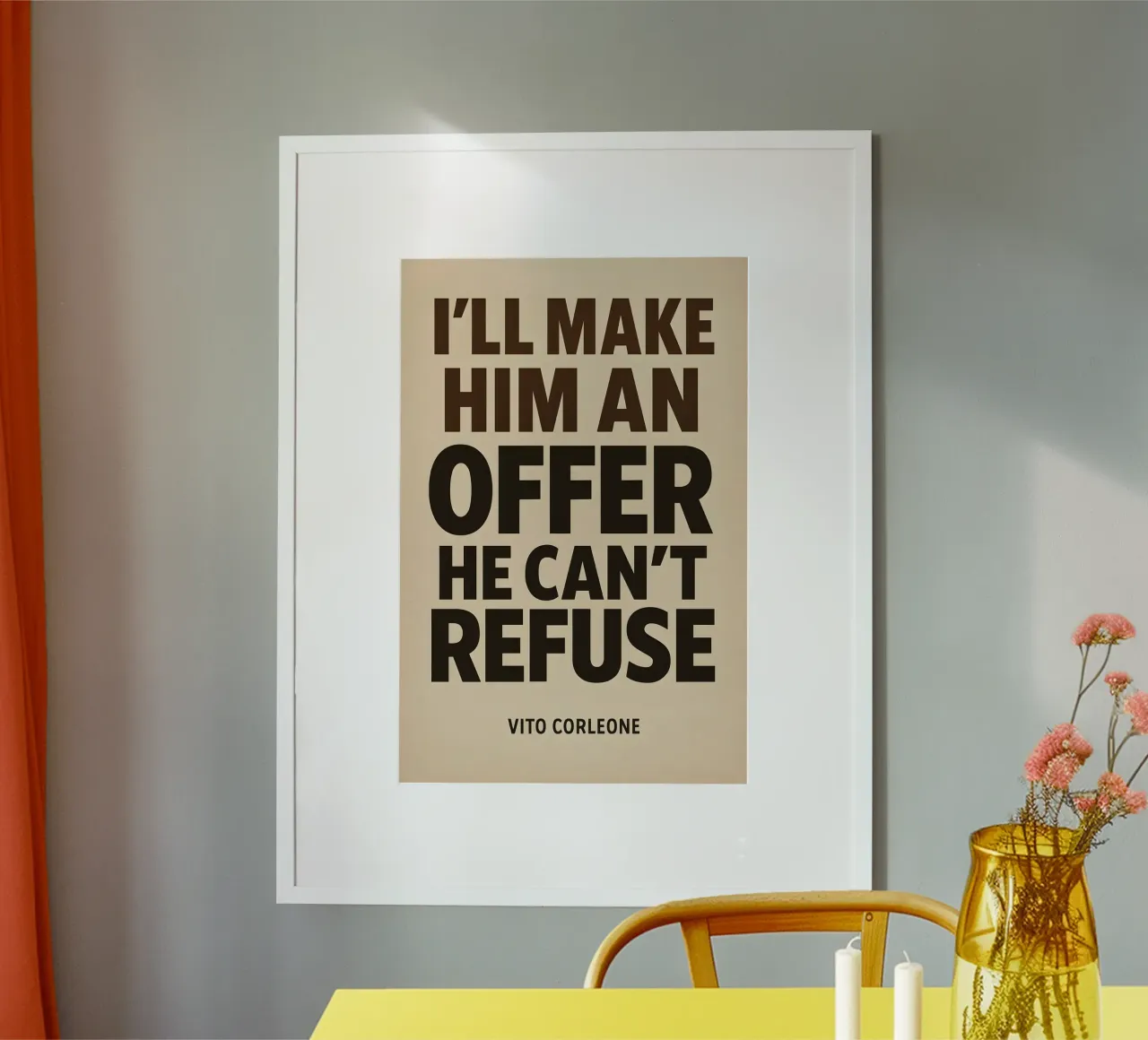 An Offer He Can’t Refuse Print carta hahnemühle da MoviesArt