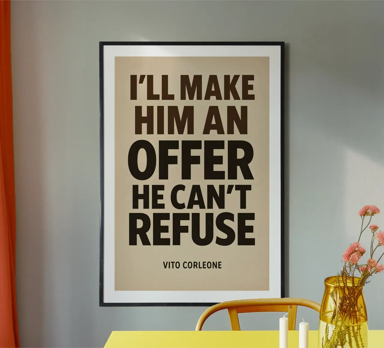 An Offer He Can’t Refuse Print hahnemühle van MoviesArt