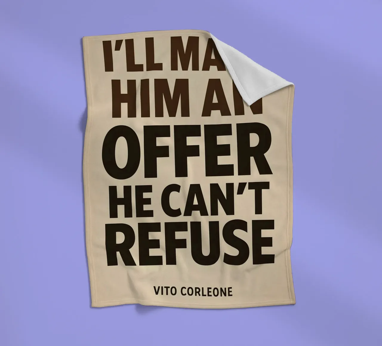 An Offer He Can’t Refuse Print coperta in pile da MoviesArt
