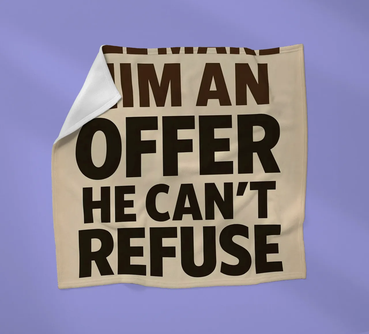 An Offer He Can’t Refuse Print coperta in pile da MoviesArt