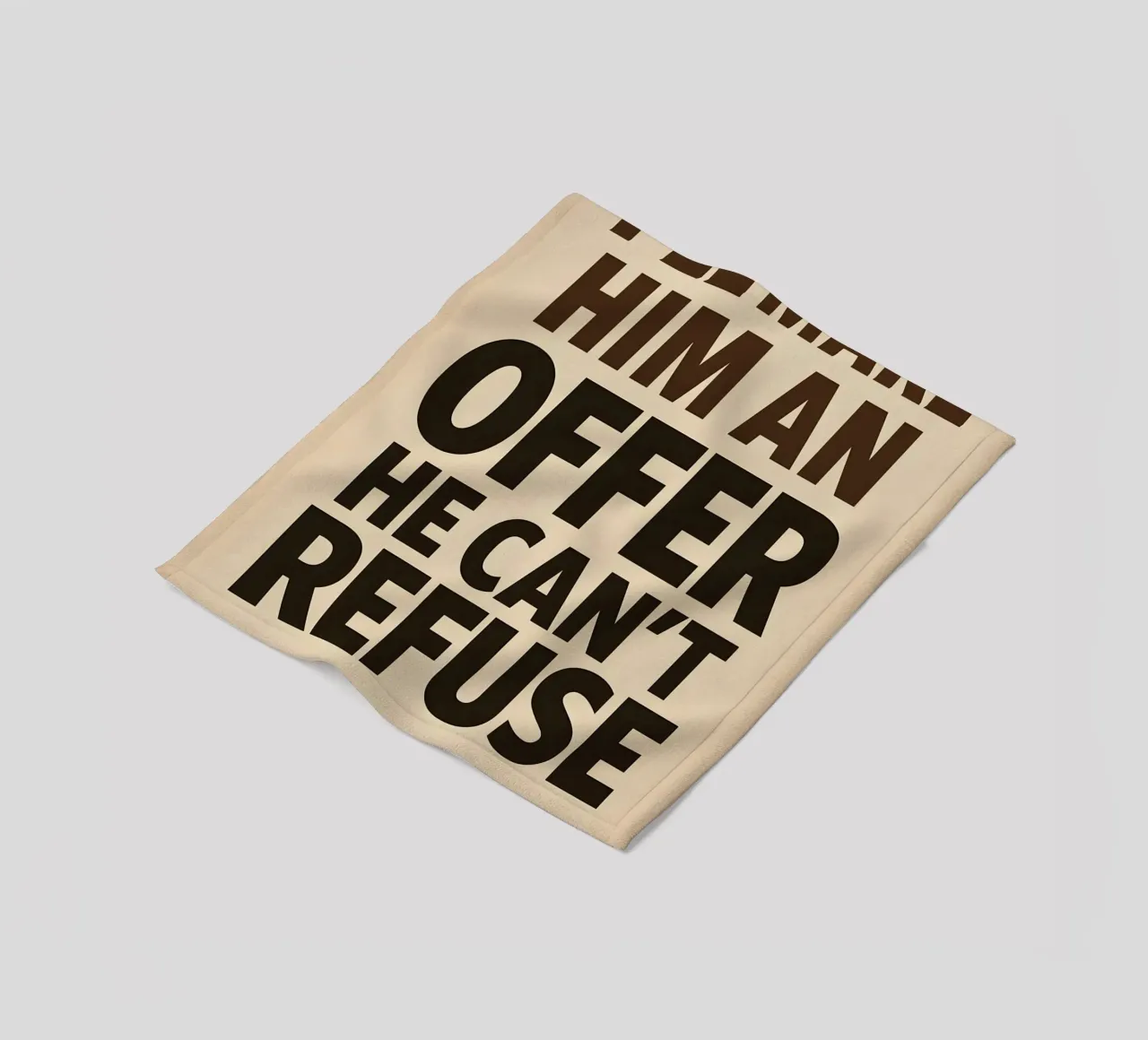 An Offer He Can’t Refuse Print coperta in pile da MoviesArt