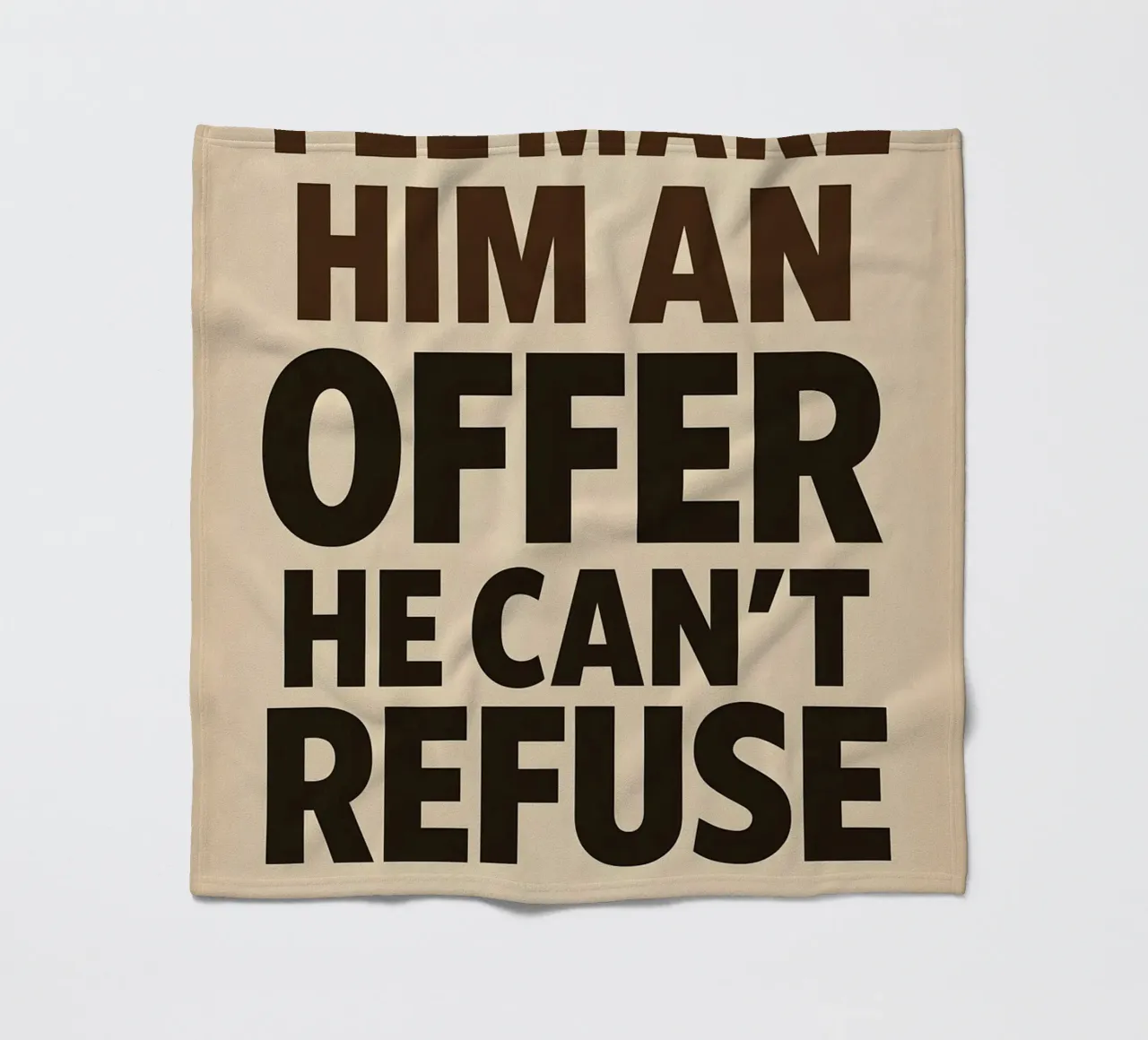 An Offer He Can’t Refuse Print coperta in pile da MoviesArt