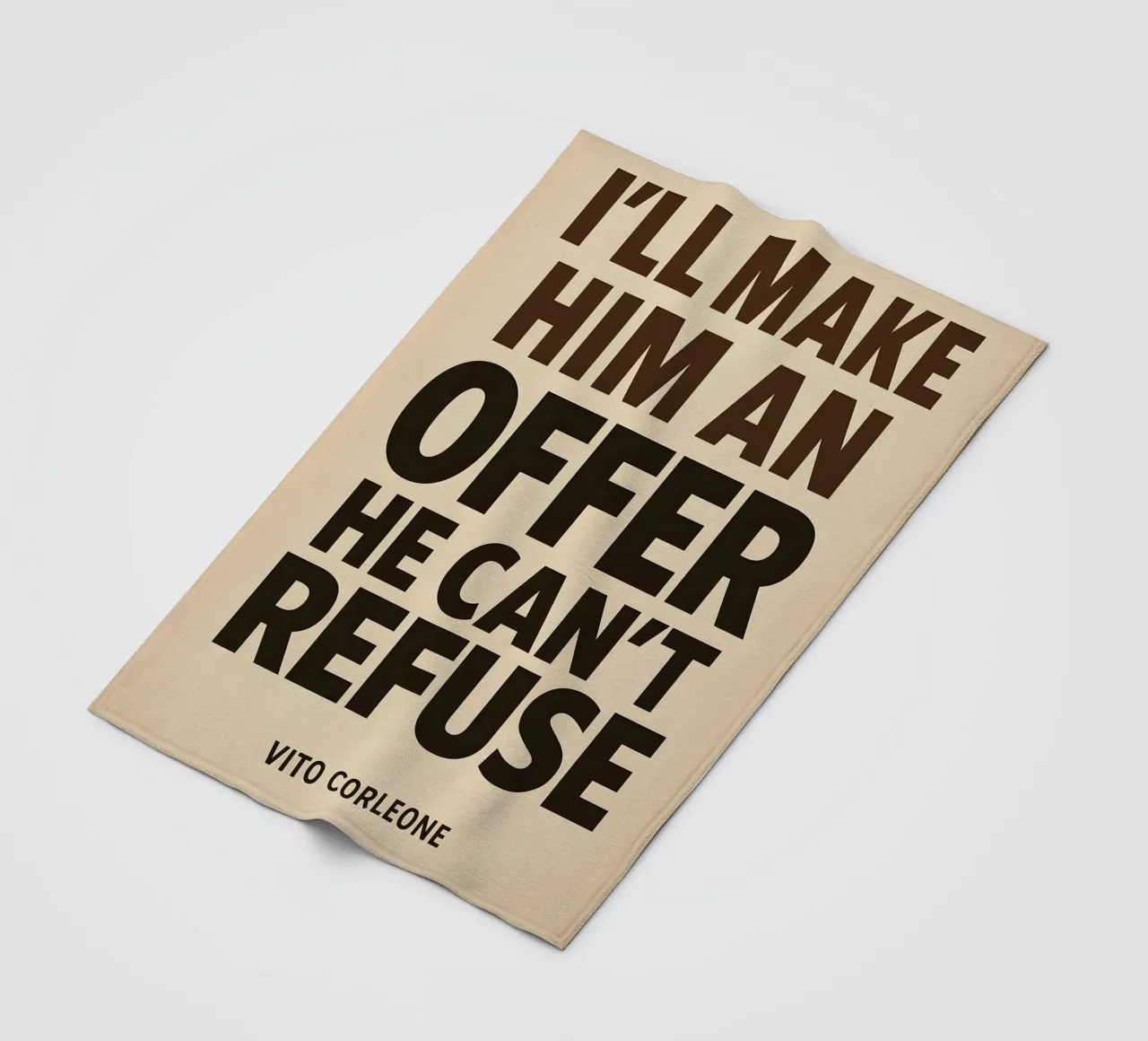 An Offer He Can’t Refuse Print coperta in pile da MoviesArt