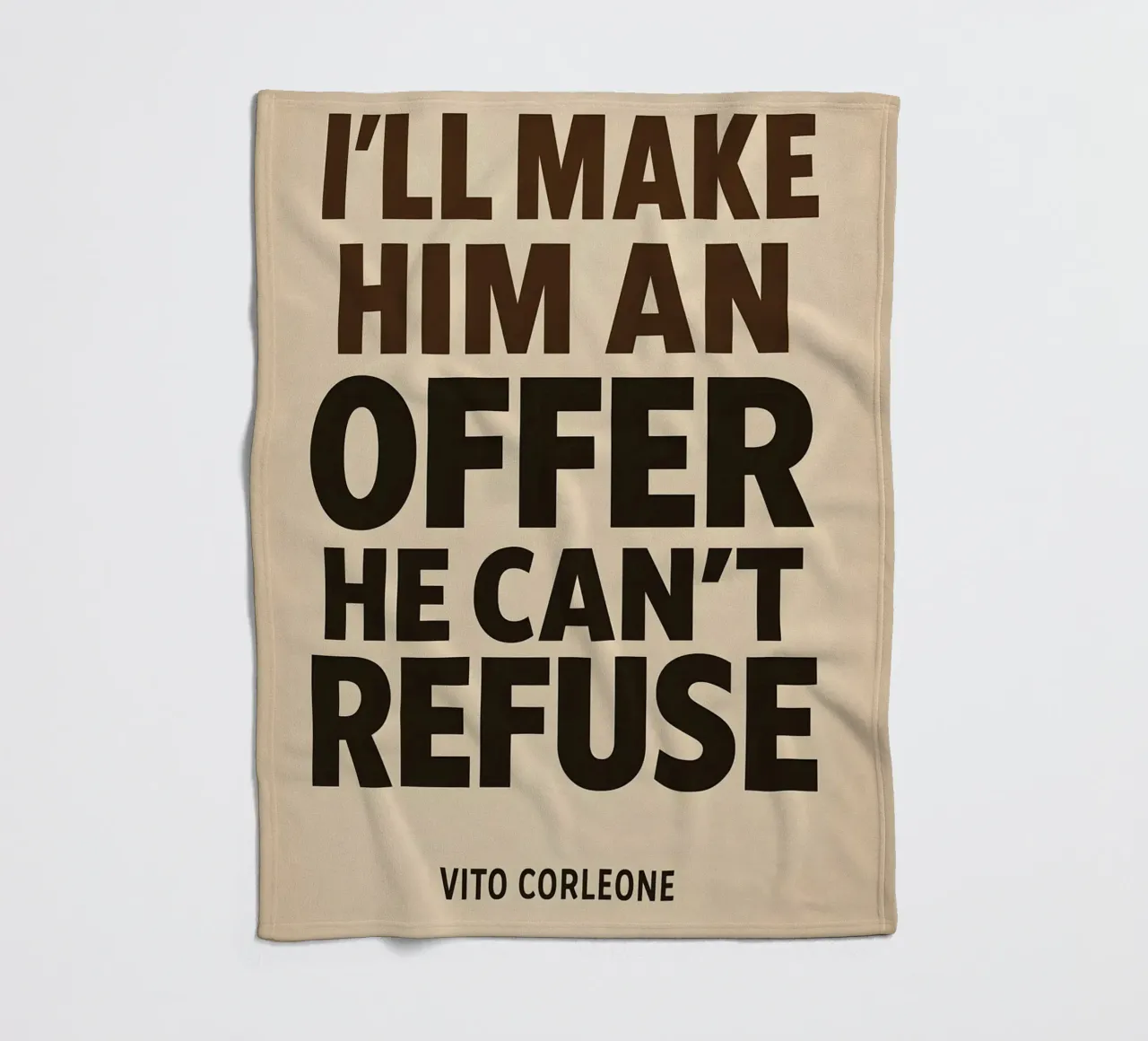 An Offer He Can’t Refuse Print fleecedeken van MoviesArt