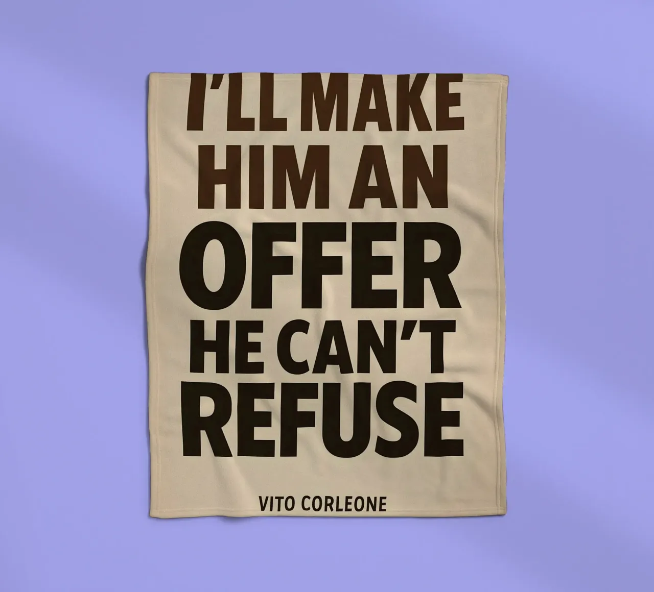 An Offer He Can’t Refuse Print coperta in pile da MoviesArt