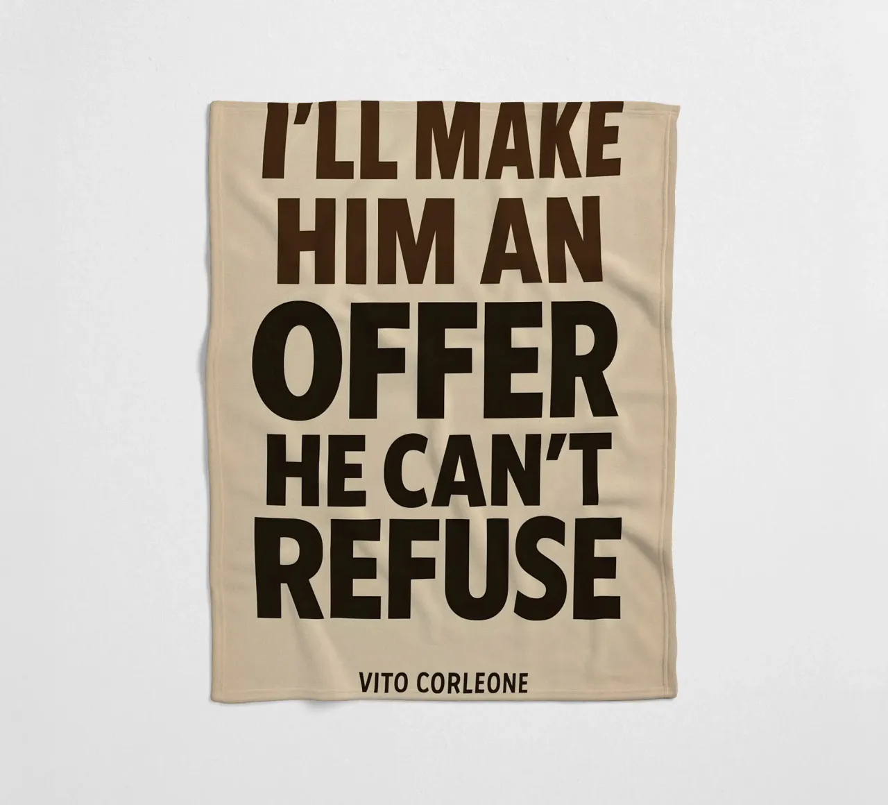 An Offer He Can’t Refuse Print coperta in pile da MoviesArt