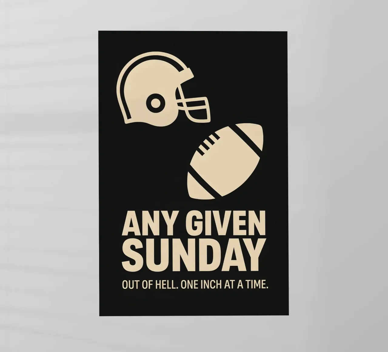 Any Given Sunday Print pellicola backlit da MoviesArt