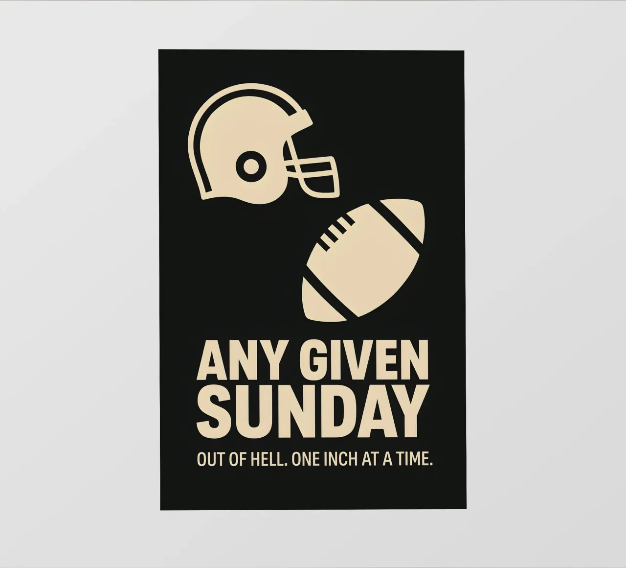Any Given Sunday Print pellicola backlit da MoviesArt