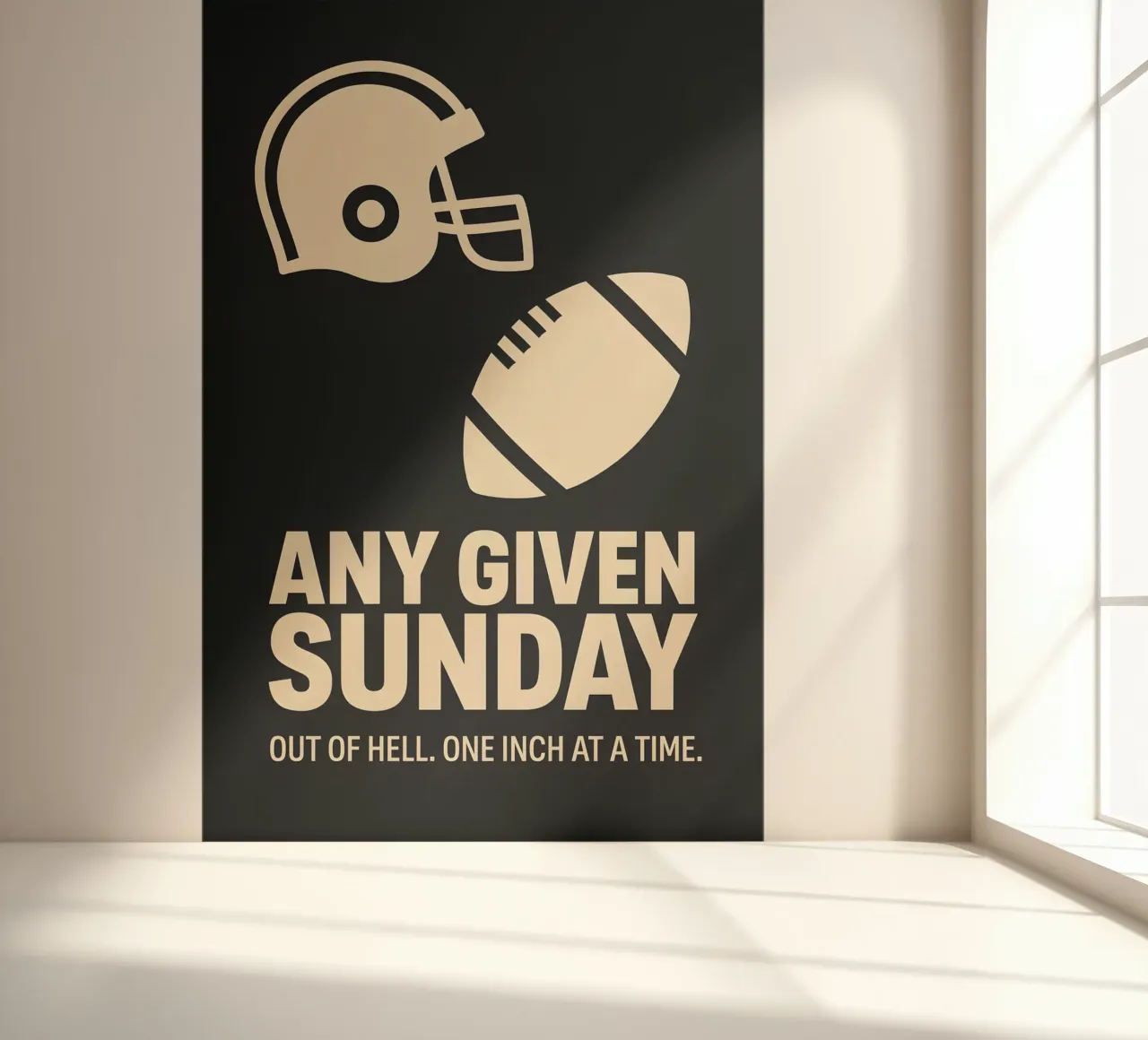 Any Given Sunday Print papel para pared de MoviesArt