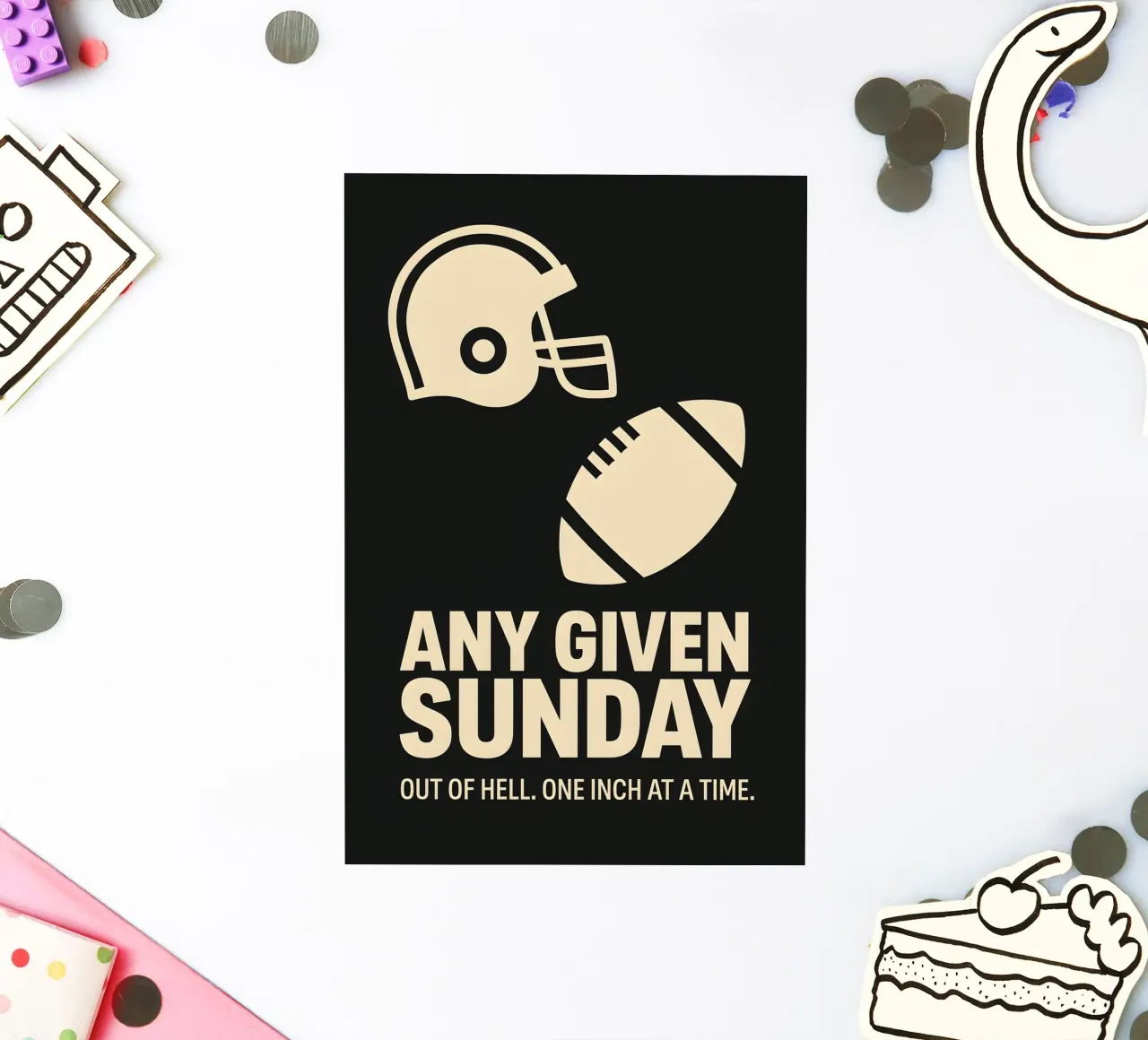 Any Given Sunday Print adesivo da MoviesArt