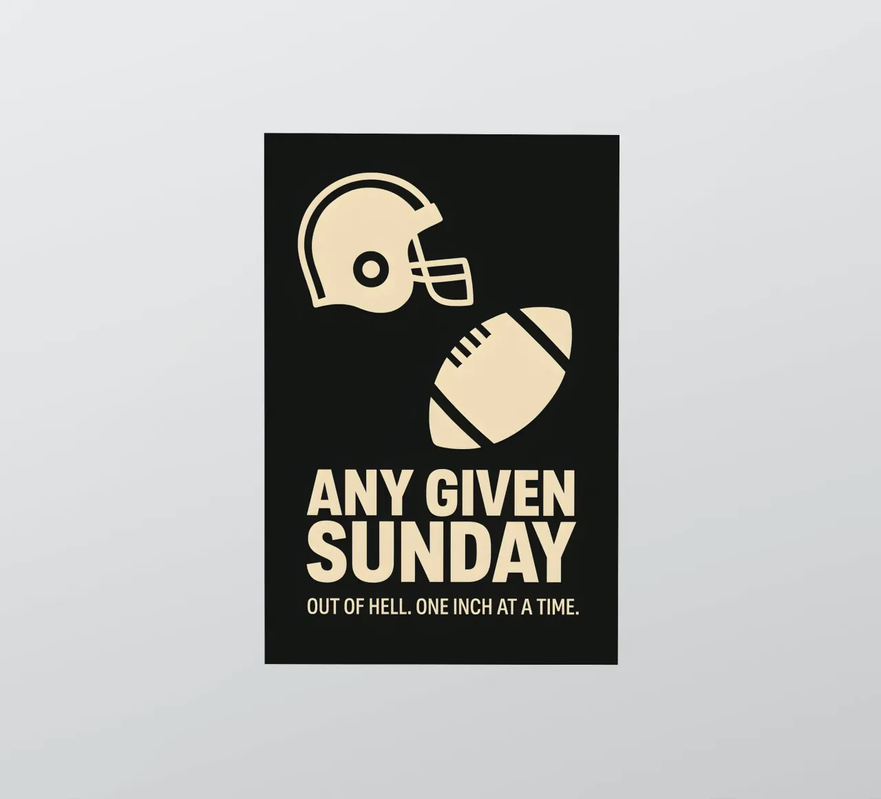 Any Given Sunday Print adesivo da MoviesArt