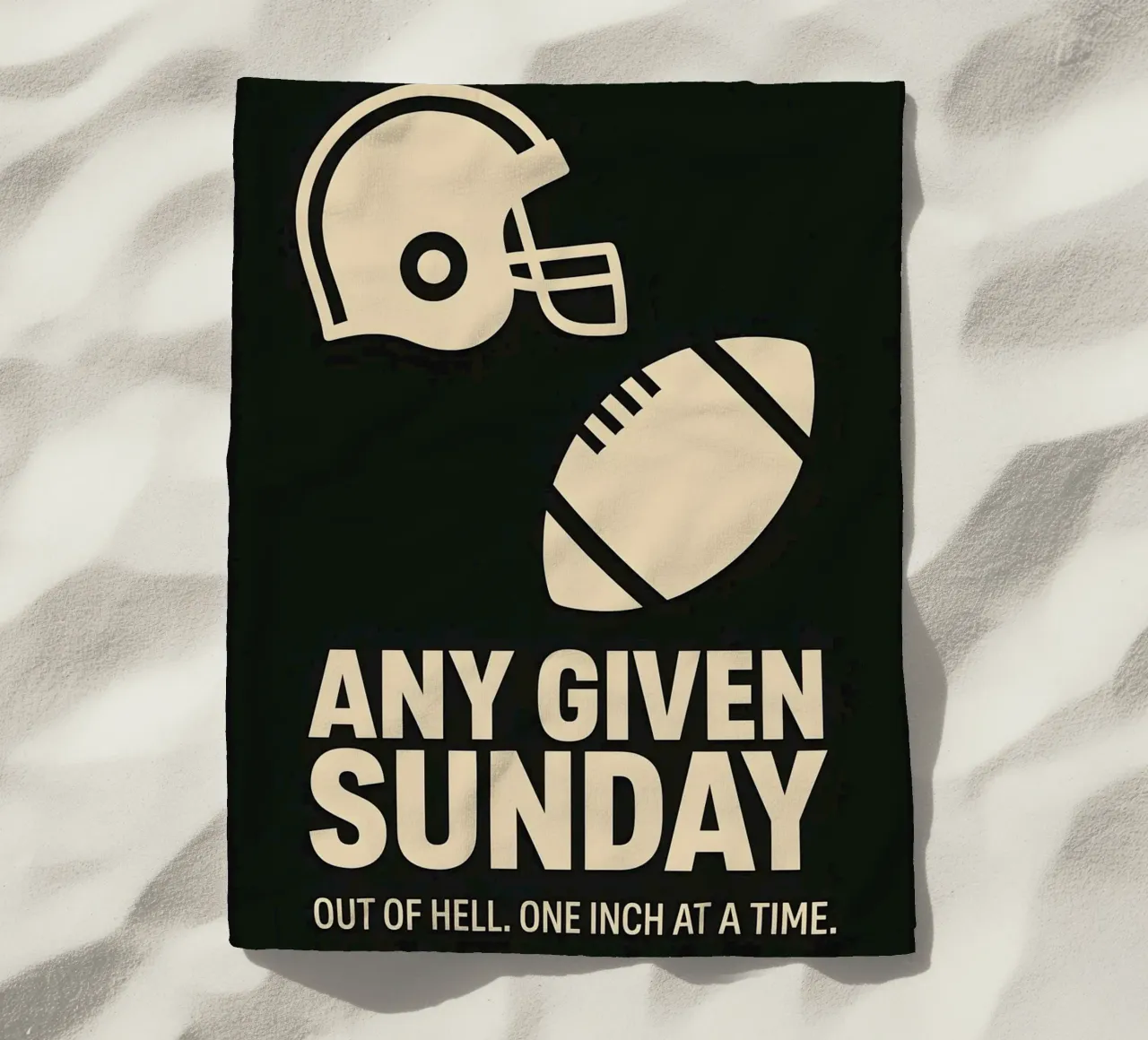 Any Given Sunday Print strandhanddoek van MoviesArt