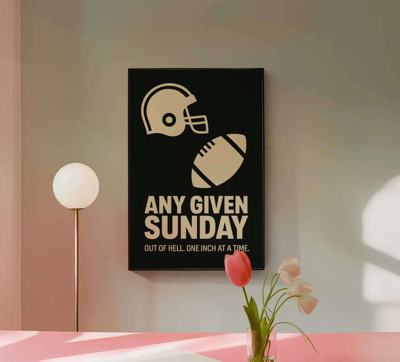 Any Given Sunday Print acrylic glass by MoviesArt