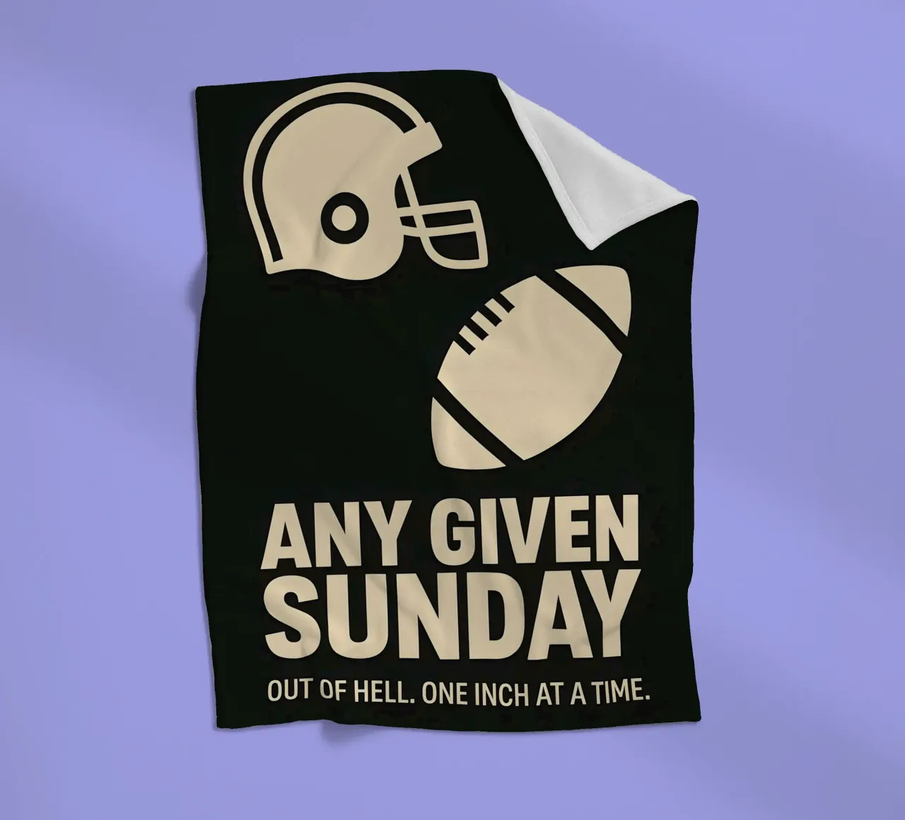 Any Given Sunday Print coperta in pile da MoviesArt