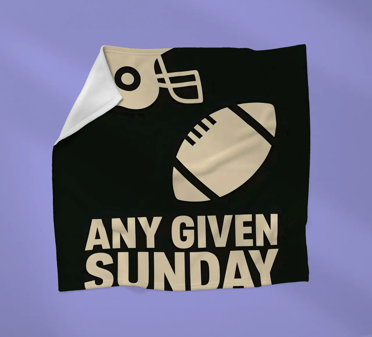 Any Given Sunday Print Fleecedecke von MoviesArt