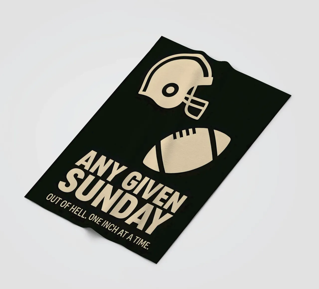 Any Given Sunday Print coperta in pile da MoviesArt