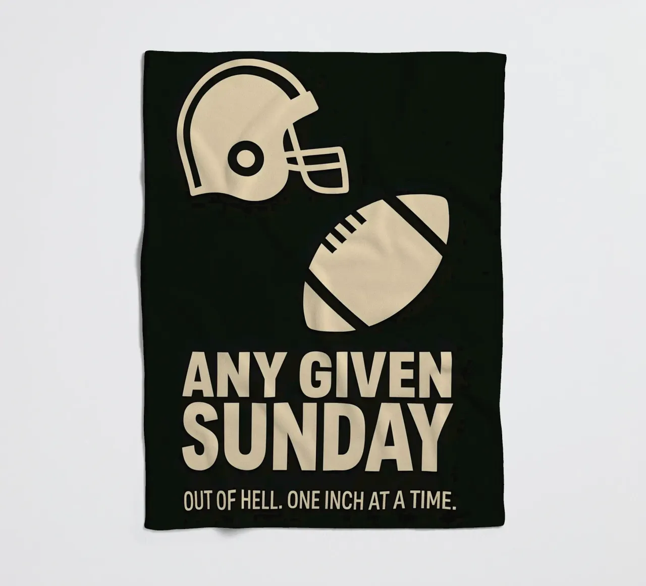 Any Given Sunday Print coperta in pile da MoviesArt