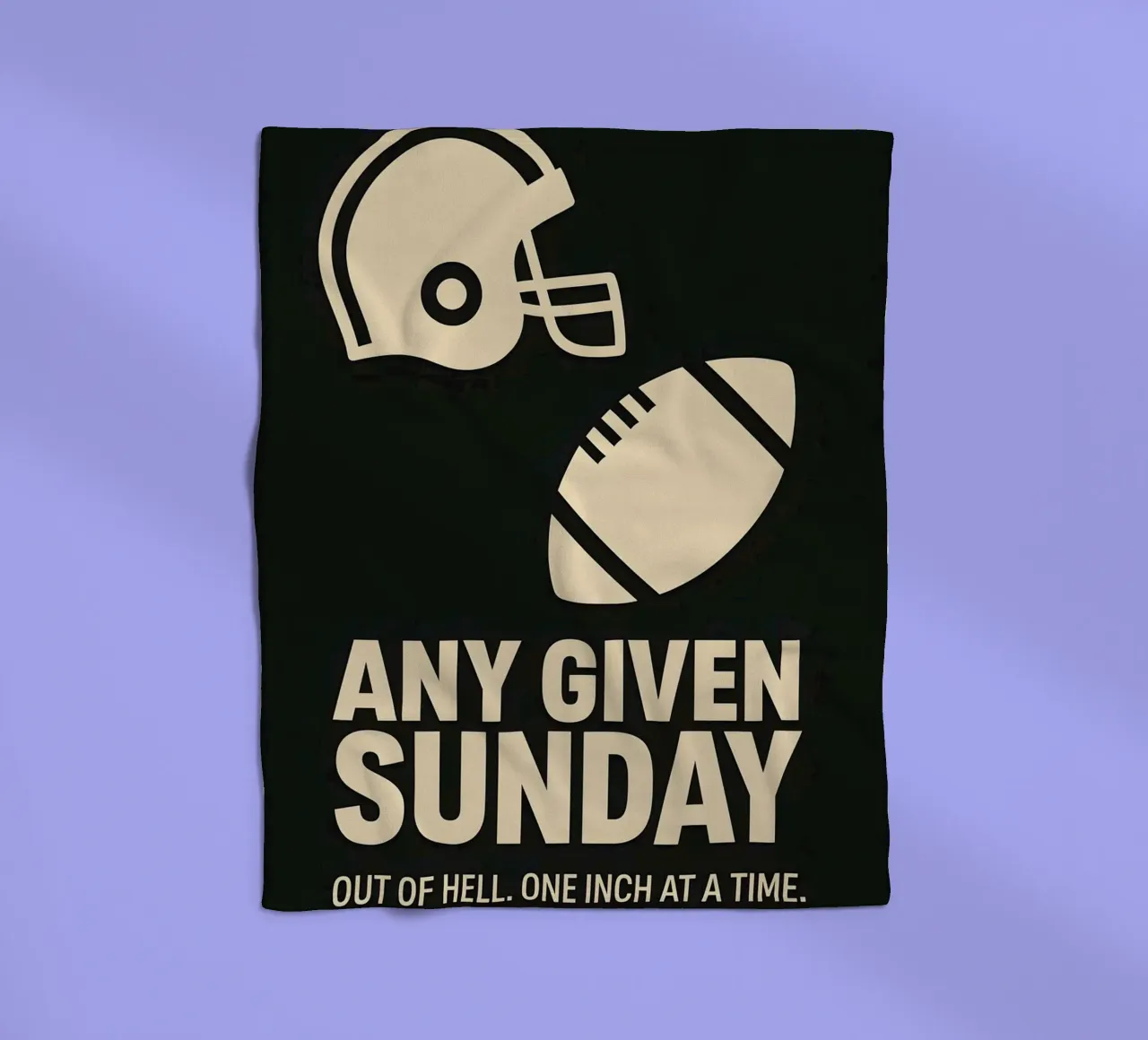 Any Given Sunday Print coperta in pile da MoviesArt