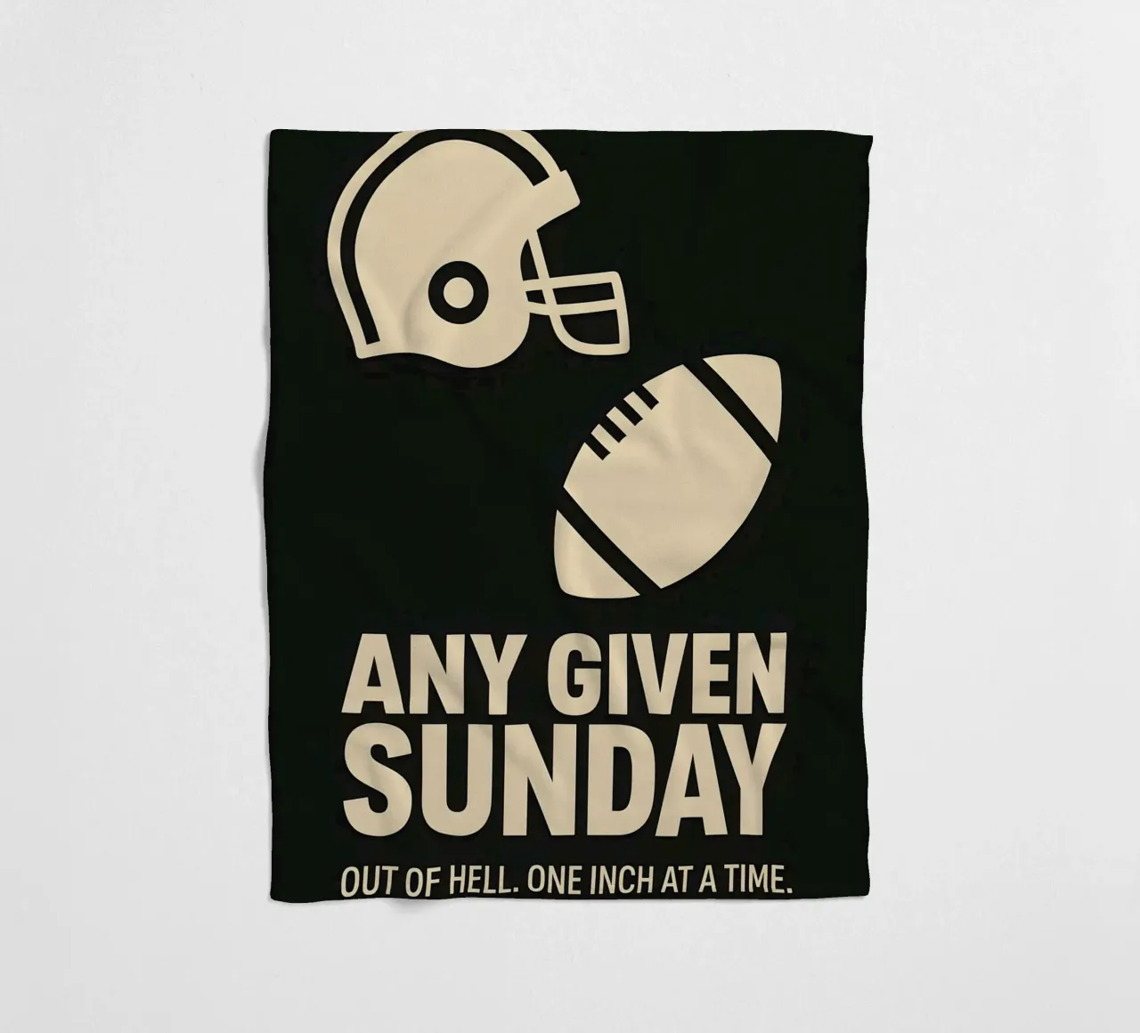 Any Given Sunday Print coperta in pile da MoviesArt
