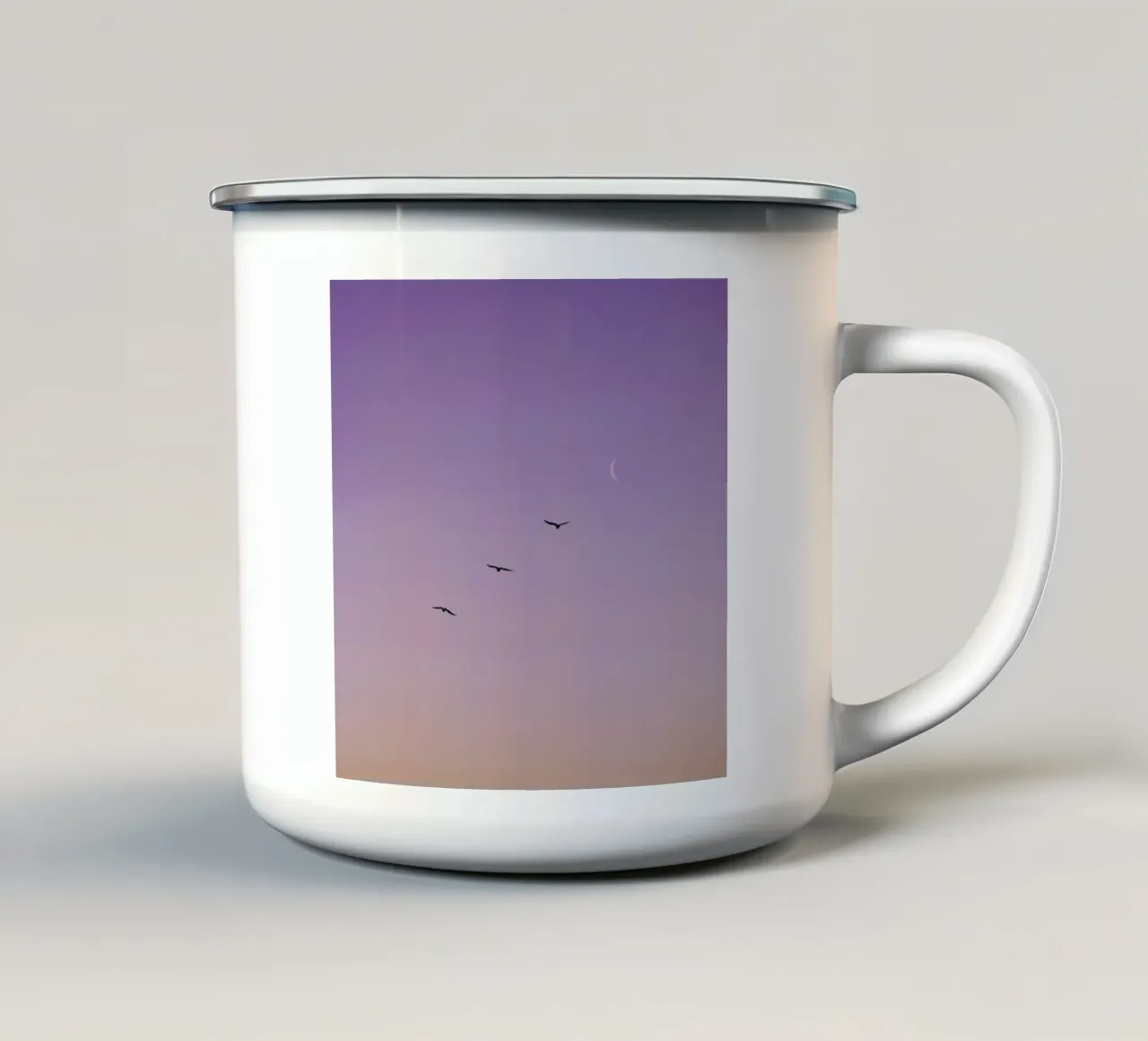 To The Moon And Back tazza in smalto da Rupert Höller