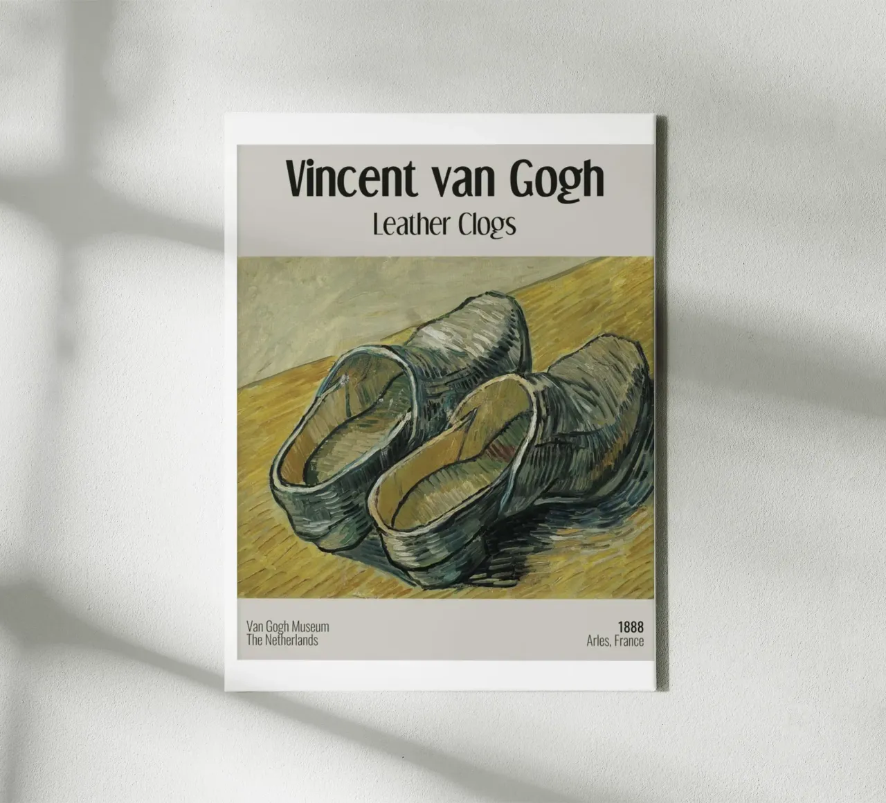 Un paio di zoccoli in pelle, Vincent Van Gogh tela con Cornice a cassetta da Spencer Farrell2