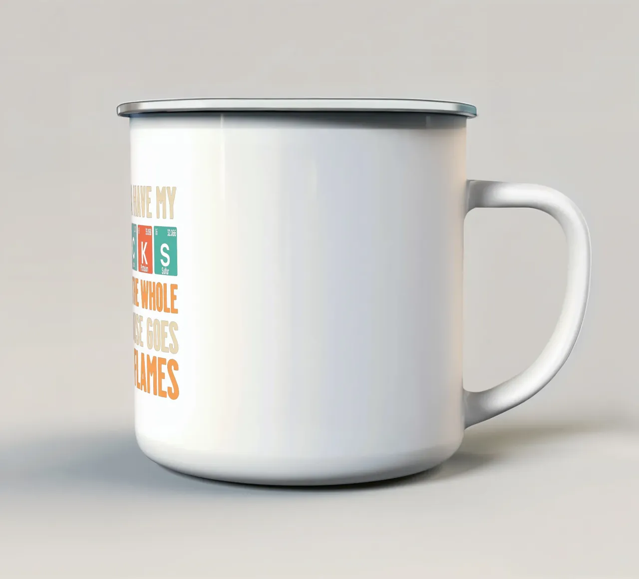 Quote Jim Morrison tazza in smalto da Gunawan Rb