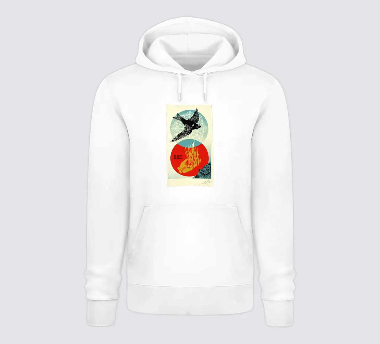 Re Build Re Think hoodie by American Poster
