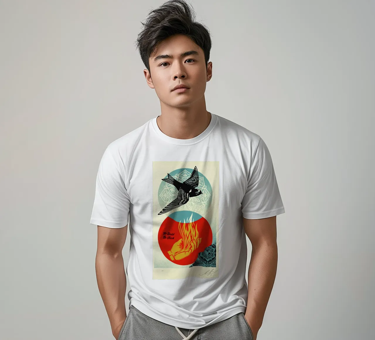 Re Build Re Think t-shirt by American Poster