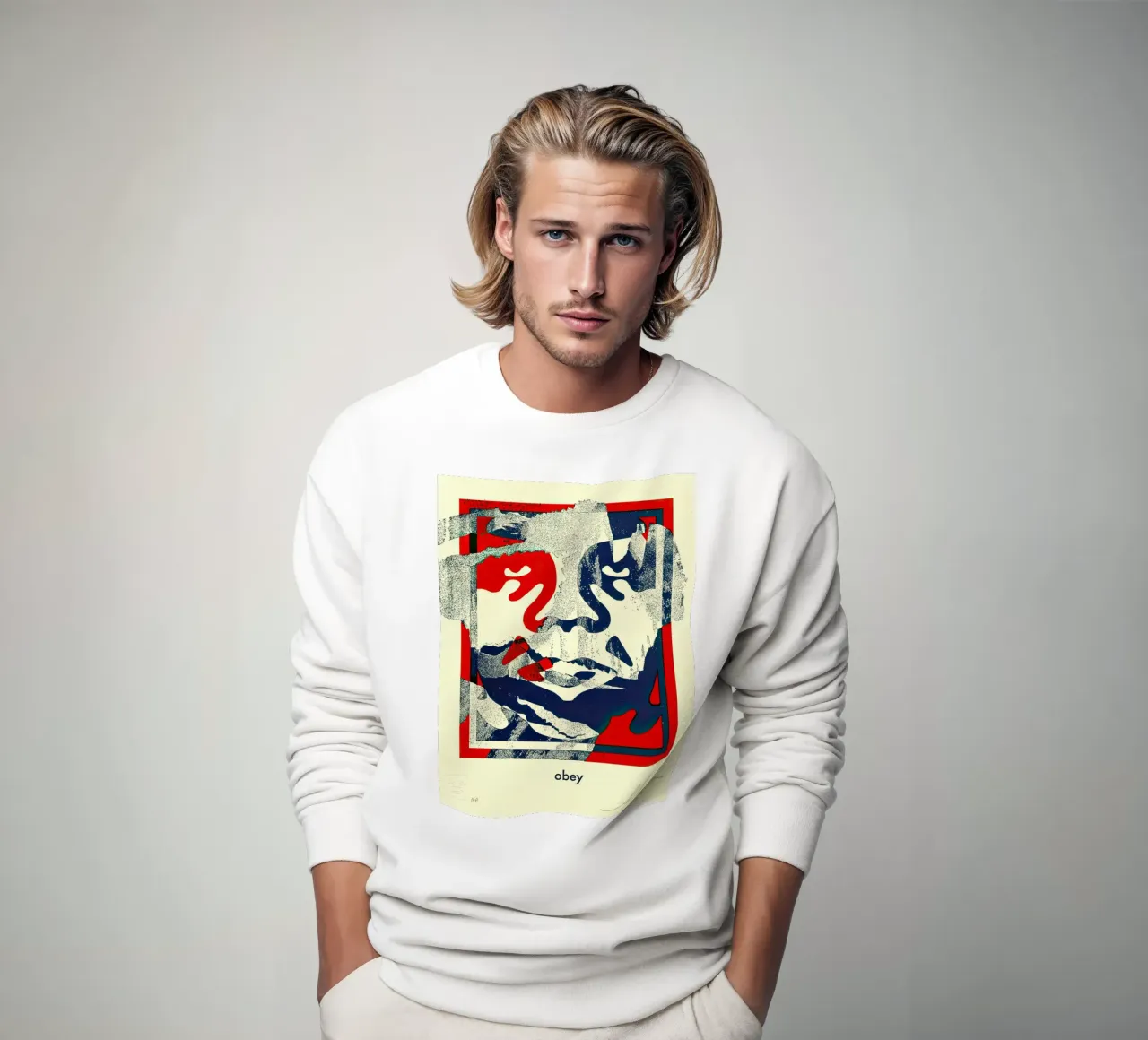 Icono desgarrado Letterpress sudadera de American Poster