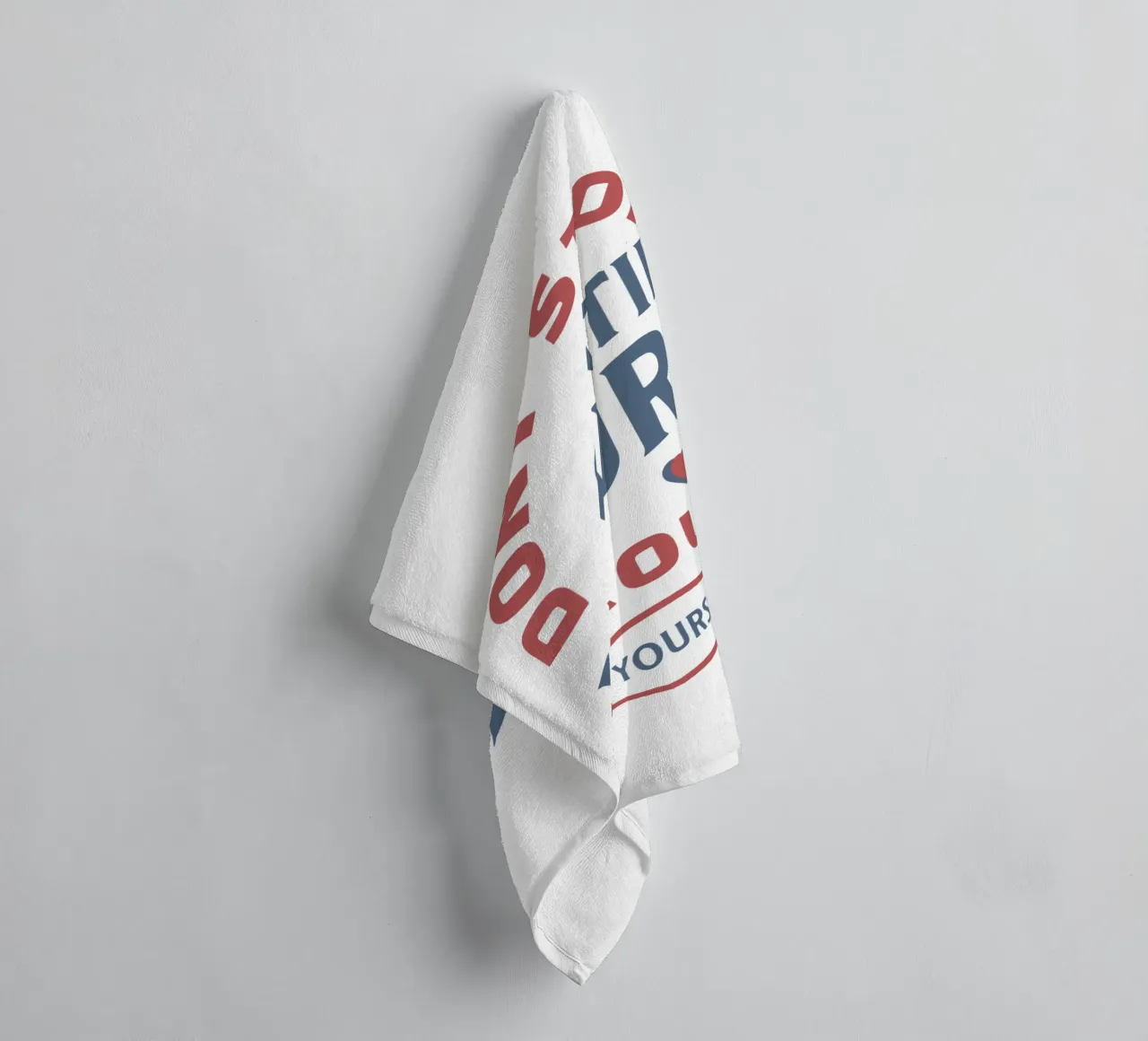 Ne vous arrêtez pas tant que vous n'êtes pas fier de vous serviette de bain de Gunawan Rb