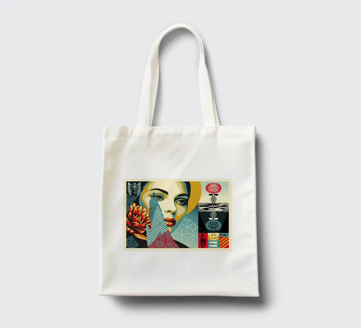 Harmonious Elements tote bag by American Poster