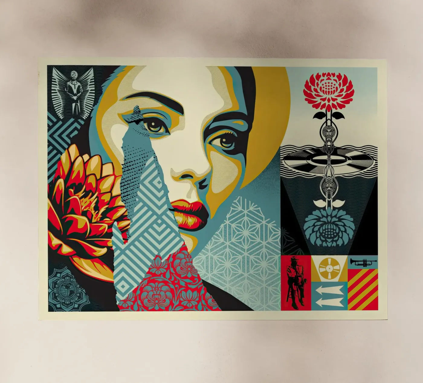 Harmonious Elements backlit film by American Poster