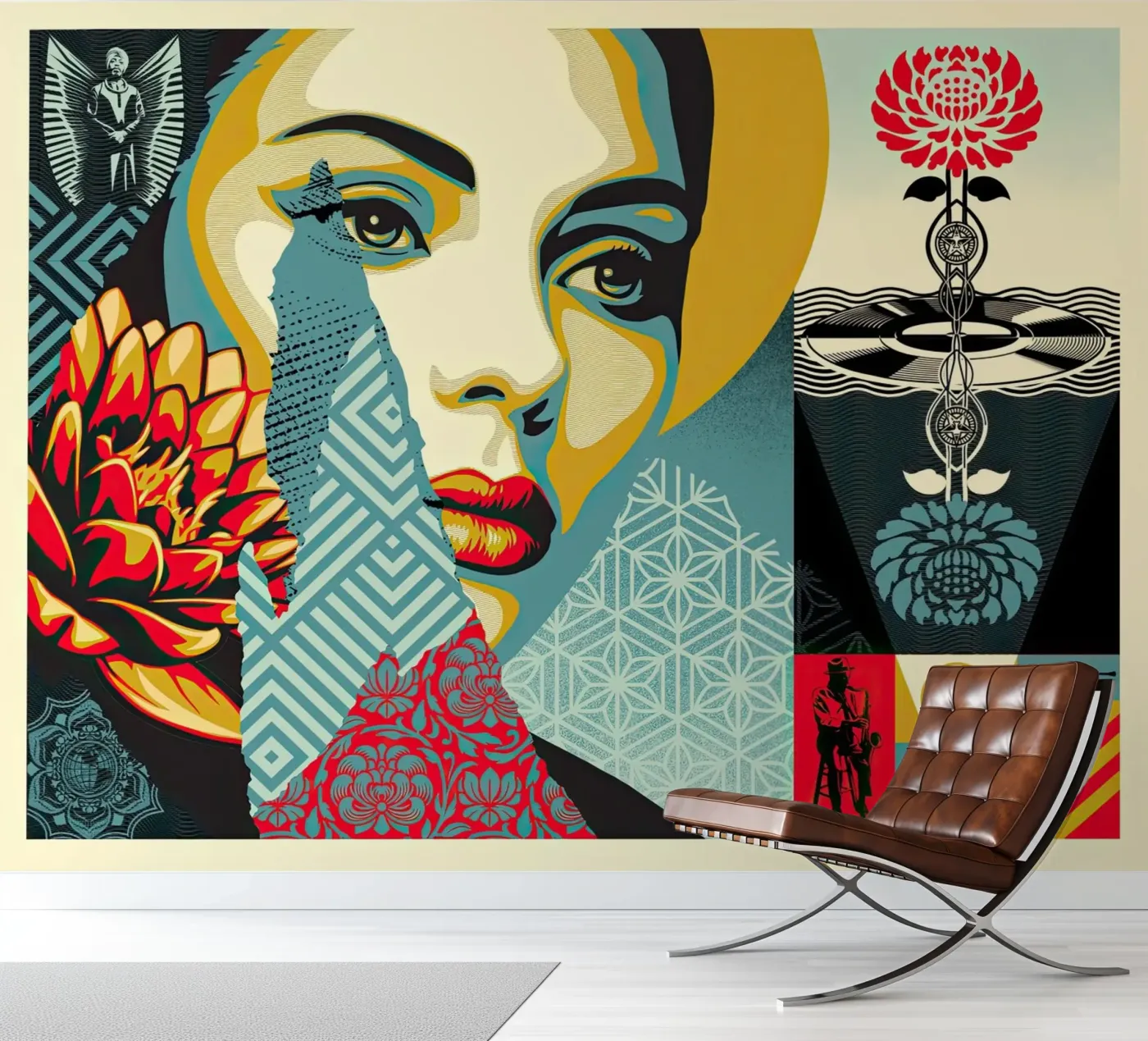 Harmonious Elements fotobehang van American Poster