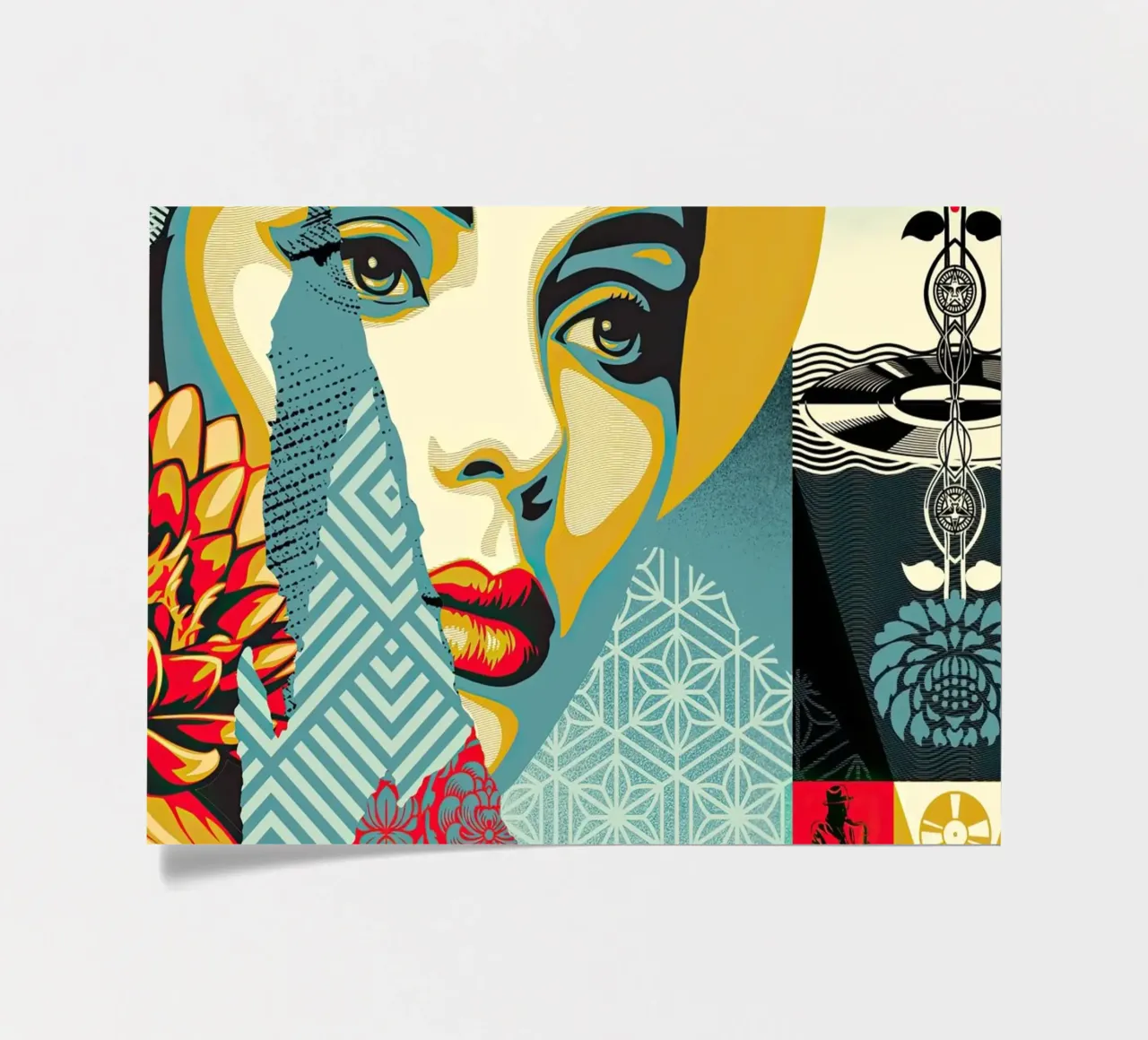 Harmonische Elemente Stickerbogen von American Poster