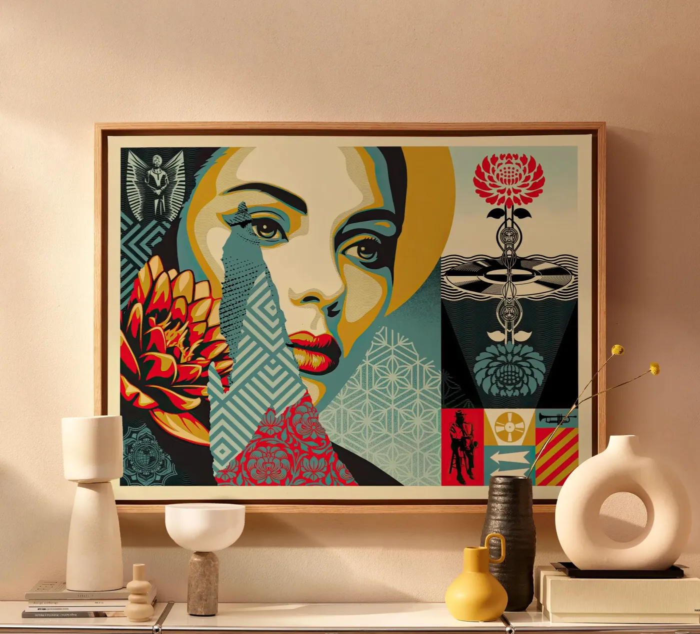 Harmonious Elements canvas by American Poster