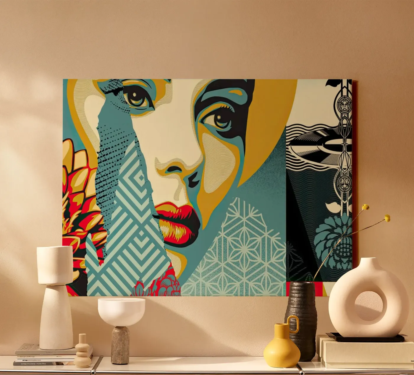 Harmonious Elements canvas by American Poster