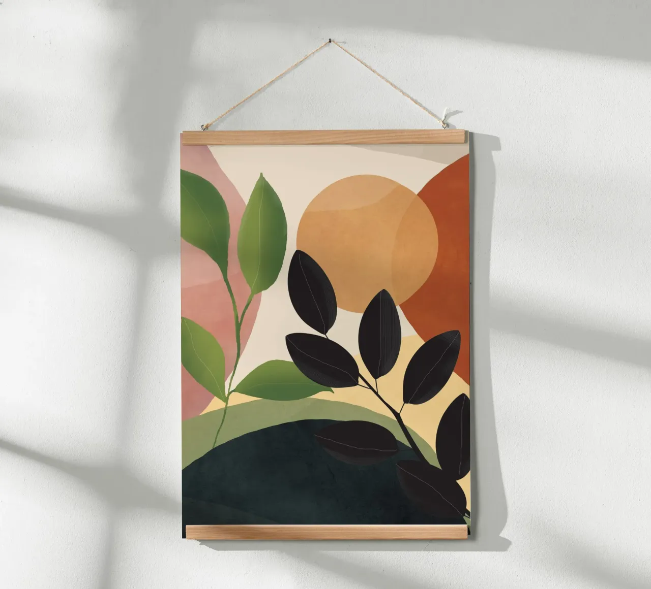 Abstract Sun Rays on the Branches 1 poster da Flow Line