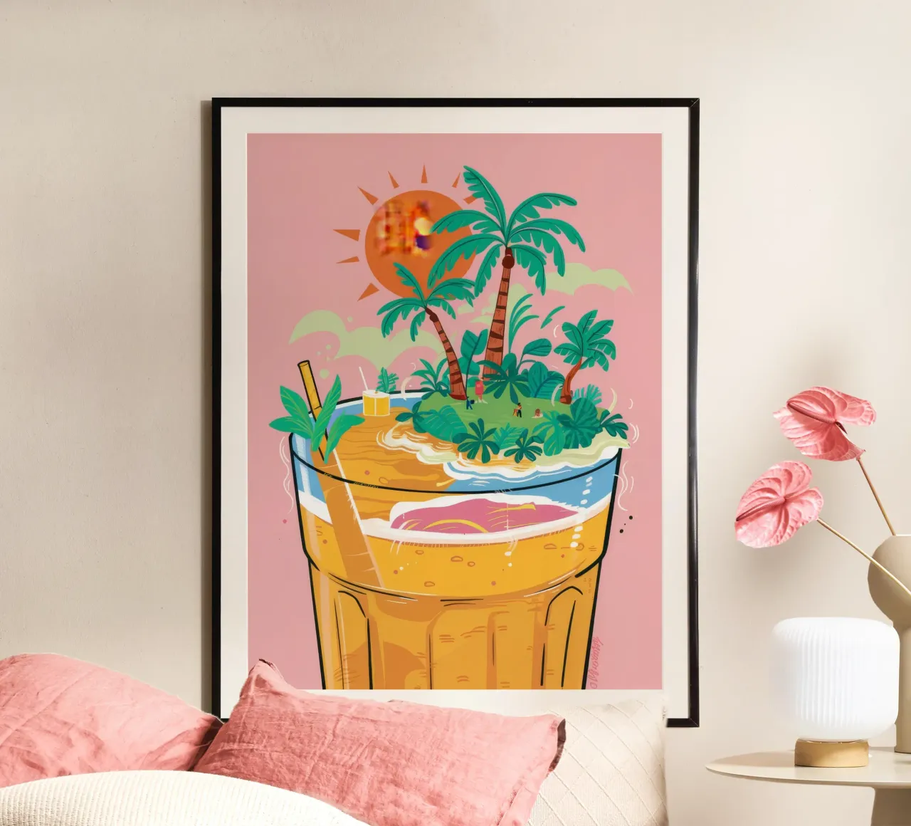 Isola in vetro poster da Arcane Shade